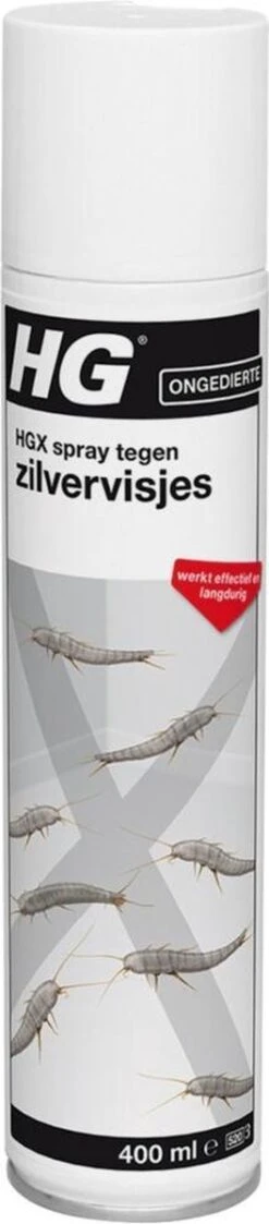 HGX Spray Tegen Zilvervisjes - 13463N - 400ml - Effectief Tegen Zilvervisjes - Vlekvrij - Werkt Tot 6 Weken -Tuinwerk Verkoop 264x1200