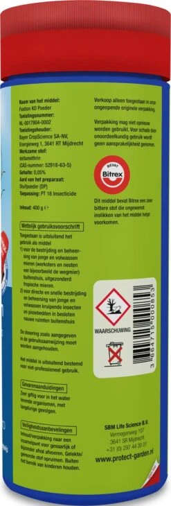 Protect Garden Fastion KO Mierenpoeder - 400 Gram - Mieren Bestrijdingsmiddel - Krachtige Poeder Tegen Mieren -Tuinwerk Verkoop 406x1200