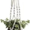 Merkloos Plantenhanger Macramé - Luxe Gevlochten Touw Katoen - 1 Stuk - Plantenpot Ophangen - Planthanger -Tuinwerk Verkoop 414x1200