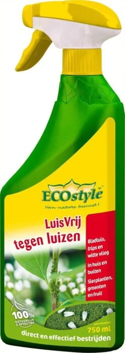 ECOstyle LuisVrij Bladluizen Bestrijdingsmiddel Voor Sierplanten, Groente En Fruit - 100% Plantaardig , Snel En Effectief - Bestrijdt Insecten, Luizen En Witte Vliegen - 750 ML -Tuinwerk Verkoop 427x1200 1