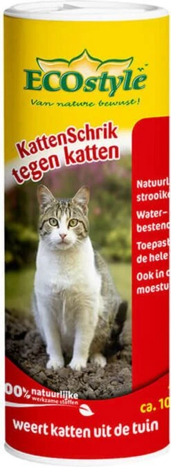 ECOstyle KattenSchrik - Kattenverjager Voor Buiten - Korrels Met Geurstof - Werkt Binnen 2 Weken - Waterbestendig - 200 GR -Tuinwerk Verkoop 439x1200 1