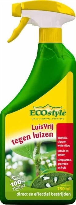 ECOstyle LuisVrij Bladluizen Bestrijdingsmiddel Voor Sierplanten, Groente En Fruit - 100% Plantaardig , Snel En Effectief - Bestrijdt Insecten, Luizen En Witte Vliegen - 750 ML -Tuinwerk Verkoop 446x1200 1