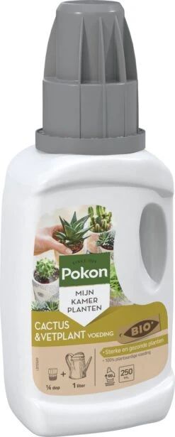 Pokon Bio Cactus & Vetplant Voeding - 250ml - Plantenvoeding (bio) - 7ml Per 1L Water -Tuinwerk Verkoop 482x1200 2