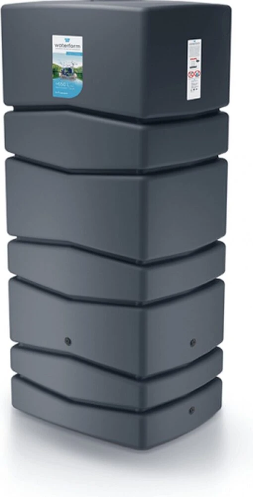 Prosperplast Regenton Aqua Tower 650 Liter - Antraciet -Tuinwerk Verkoop 611x1200 1