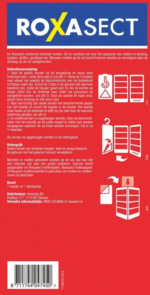 Roxasect Mottenval Pouch - Mottenbestrijding - Ongedierteval - 1 Stuks -Tuinwerk Verkoop