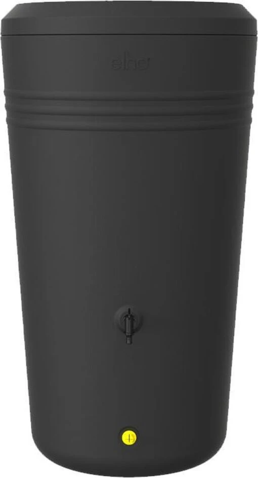 Elho Green Basics Regenton - Regenton - Living Black - Buiten - 200 Liter -Tuinwerk Verkoop