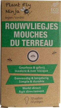 Plant Fly Ninja - Rouwvliegen En Plantvliegen - Insectenval Plakstrips - Planten - 1 Pack, 10 Stuks -Tuinwerk Verkoop 687x1200 2