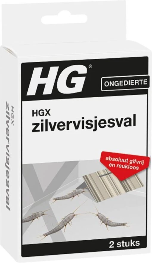 De HGX Zilvervisjesval - 2 Stuks - Bevat Geen Gif - Geurvrij - Voor Elk Interieur -Tuinwerk Verkoop