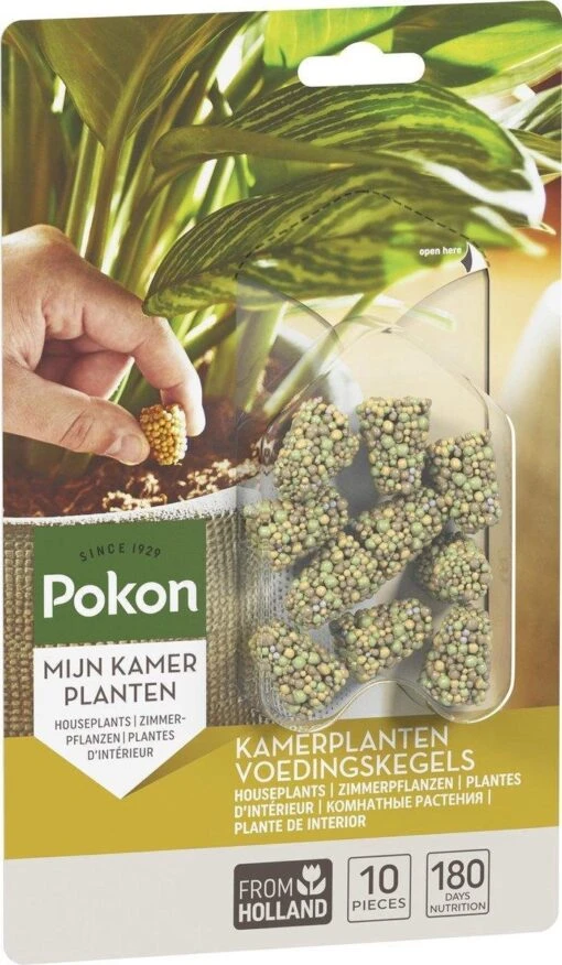 Pokon Kamerplanten Voedingskegels - 2x10st - Plantenvoeding - 6 Maanden Voeding -Tuinwerk Verkoop 699x1200 1