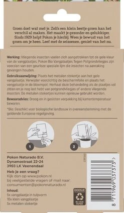 Pokon Bio Vangplaatjes Tegen Potgrondvliegjes - 15 Stuks - 1 Vangplaatje Per Plant - Vrij Van Pesticiden - Rouwvliegjes Bestrijden -Tuinwerk Verkoop 699x1200 2