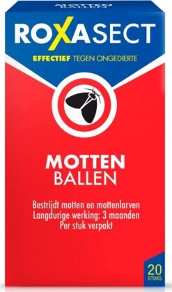 Roxasect Mottenballen - Insectenbestrijding - 20 Stuks -Tuinwerk Verkoop 707x1200