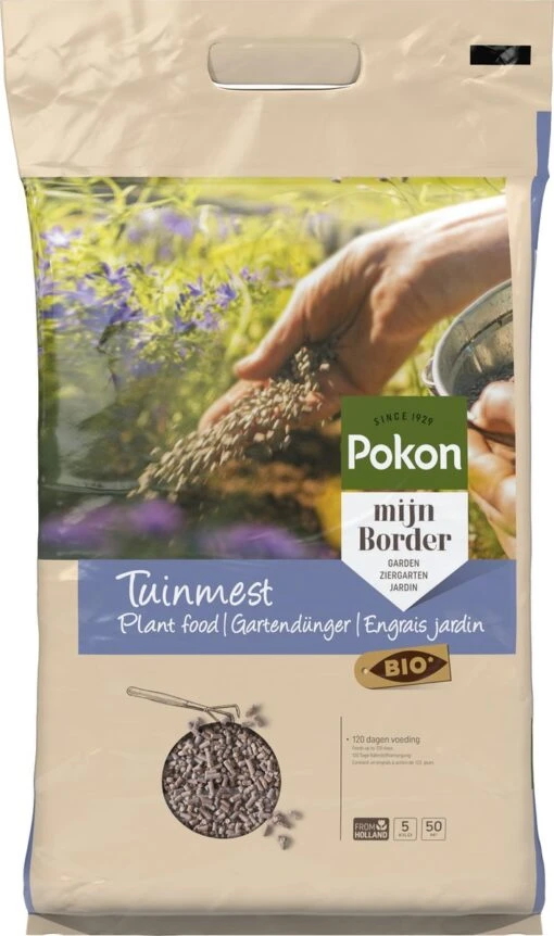 Pokon Bio Tuinmest - 5kg - Meststof (universeel) - 120 Dagen Voeding -Tuinwerk Verkoop