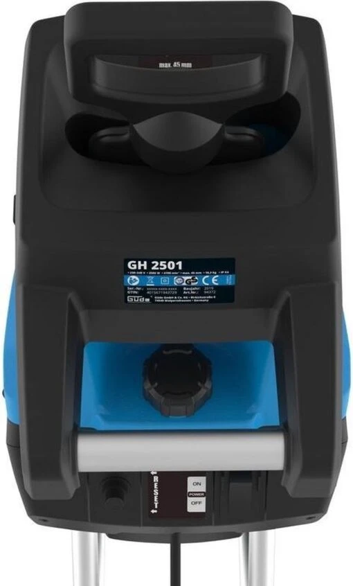 Güde Hakselaar Elektrisch 2501 - Max. Ø45 Mm - 45L Opvangbak - 2500W -Tuinwerk Verkoop 723x1200 1