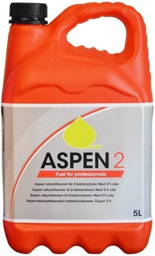 Aspen 2 FRT 5 Liter Schone Alkylaatbenzine Voor Tweetaktmotoren -Tuinwerk Verkoop 729x1200 2