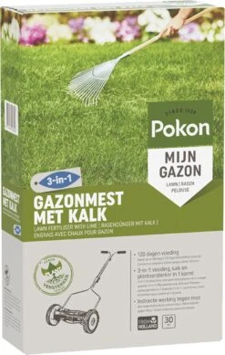 Pokon Gazonmest Met Kalk - 2kg - Mest - Geschikt Voor 30m² - 120 Dagen Voeding -Tuinwerk Verkoop 761x1200 1