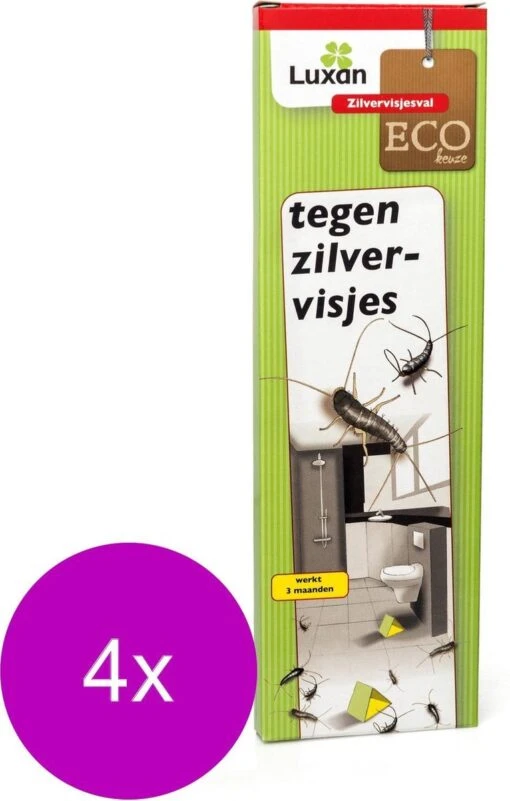 Luxan Zilvervisjesval - Insectenbestrijding - 4 X 3 Stuks -Tuinwerk Verkoop