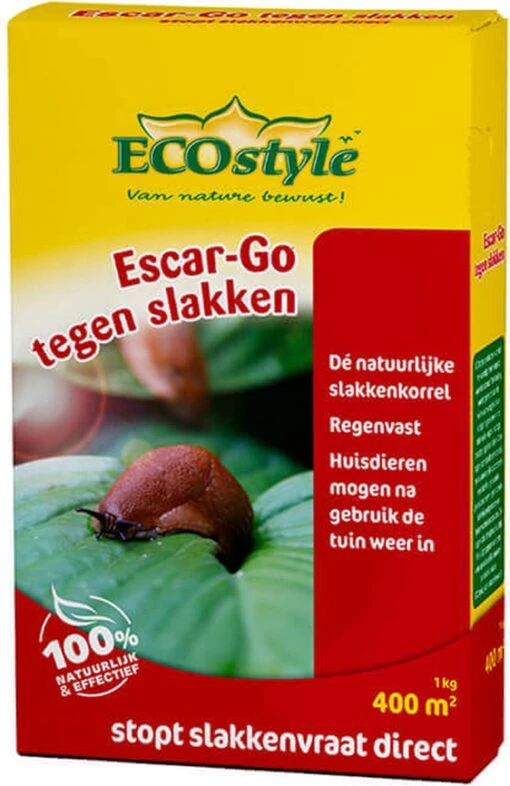 ECOstyle Escar-Go Bestrijdingsmiddel Tegen Slakken - Regenvaste Slakkenkorrels - Stopt Slakkenvraat Direct - 400 M² - 1 KG -Tuinwerk Verkoop 779x1200 3