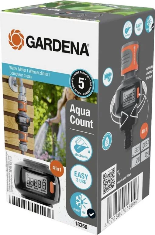 GARDENA AquaCount 18350-20 Watermeter Werkt Op Batterijen -Tuinwerk Verkoop