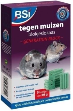 BSI - Generation Block - Tegen Muizen- Ongediertebestrijding - 100 G Lokaas - (5x20g) -Tuinwerk Verkoop 796x1200 1