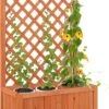 Relaxdays Plantenbak Met Klimrek - Bloembak Trellis - Rankhulp Hout - Voor Klimplanten -Tuinwerk Verkoop 817x1200 1