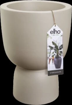 Elho Pure Coupe 41 - Bloempot Voor Binnen & Buiten - Ø 41.3 X H 57.9 Cm - Beige/Balanced Beige -Tuinwerk Verkoop 820x1200 3