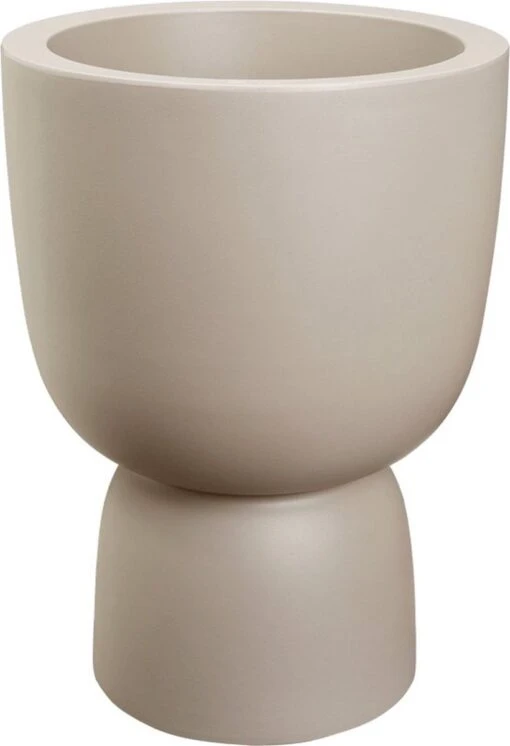 Elho Pure Coupe 41 - Bloempot Voor Binnen & Buiten - Ø 41.3 X H 57.9 Cm - Beige/Balanced Beige -Tuinwerk Verkoop 820x1200 4