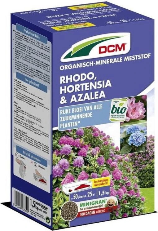 DCM Meststof Rododendrons/ Hortensia's/ Azalea's (1,5KG) -Tuinwerk Verkoop