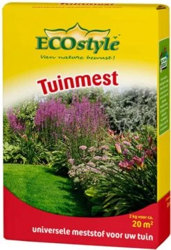 ECOstyle Tuinmest Organische Meststof - Border & Siertuin - Natuurlijke Meststof Gazon - 120 Dagen Voeding- 100 M² - 10 KG -Tuinwerk Verkoop 823x1200