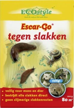 ECOstyle Escar-Go Bestrijdingsmiddel Tegen Slakken - Regenvaste Slakkenkorrels - Stopt Slakkenvraat Direct - 80 M² - 200 GR -Tuinwerk Verkoop 827x1200 3