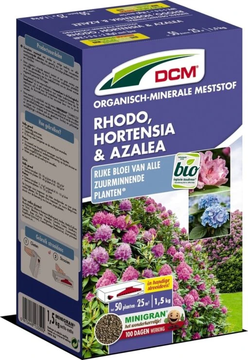 DCM Meststof Rododendrons/ Hortensia's/ Azalea's (1,5KG) -Tuinwerk Verkoop