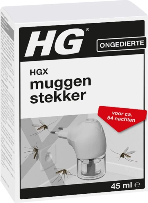 HGX Muggenstekker - 45ml - Navulbaar - Continue Bestrijding Van Muggen - Werkt Ca 2 Maanden -Tuinwerk Verkoop