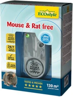 ECOstyle Mouse & Rat Free Tegen Muizen En Ratten - Ecologisch, Vriendelijk & Hyienisch - Veilig Voor Kinderen En Huisdieren - 30 + 30 M² - Voor 2 Kamers -Tuinwerk Verkoop 907x1200 1