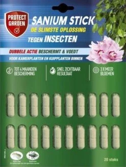 Protect Garden Sanium Stick - 20 Stuks - Insecten Bestrijdingsmiddel - Voor Kamer- En Kuipplanten Binnen -Tuinwerk Verkoop 907x1200 2