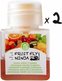 Super Ninja - Fruit Fly Ninja® - Fruitvliegjes Vanger - 100% Natuurlijk En Milieu Verantwoordelijk - 2 Pack -Tuinwerk Verkoop 924x1200 5