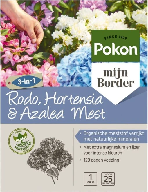 Pokon Rhododendron, Hortensia & Azalea Mest - 1kg - Meststof - 3-in-1 Werking -Tuinwerk Verkoop 925x1200 4