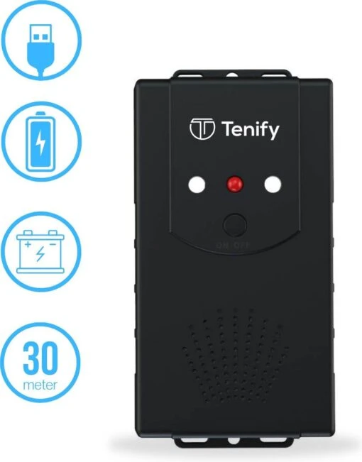 Tenify Marterverjager - 30M - 12V - Binnen & Buiten - Batterij, USB, Auto Accu - Ultrasone - Ongedierte - Muizen - Steenmarter - Ratten Verjager -Tuinwerk Verkoop