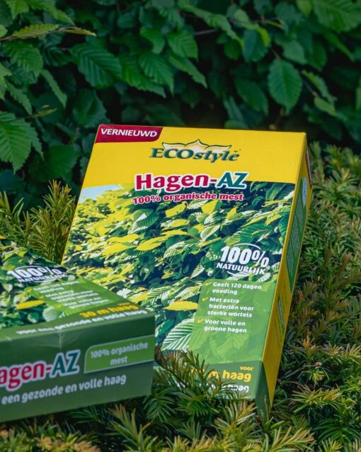 ECOstyle Hagen-AZ Organische Tuinmest - Voor Gezond Bodemleven - Remt Uitval Van Bladeren - 120 Dagen Voeding - Voor 50m Haag - 2,75 KG -Tuinwerk Verkoop 959x1200 5