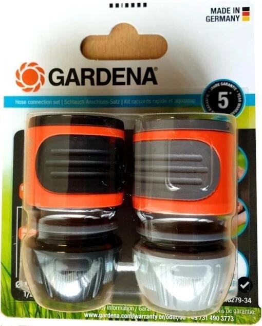 Gardena Slangstuk En Waterstop 13 Mm/1/2" -15 Mm 5/8" Pvc Oranje -Tuinwerk Verkoop