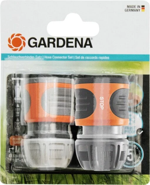 Gardena Slangstuk En Waterstop 13 Mm/1/2" -15 Mm 5/8" Pvc Oranje -Tuinwerk Verkoop