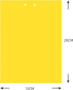 Gele Lijmvallen 20 Stuks Vangplaten, Vangkaarten Tegen Insecten Zoals Rouwvliegjes, Trips, Witte Vlieg, Bladluis En Mineervliegen Geschikt Voor Binnen, Buiten, Kweektent Of Kas -Tuinwerk Verkoop 978x1200 2